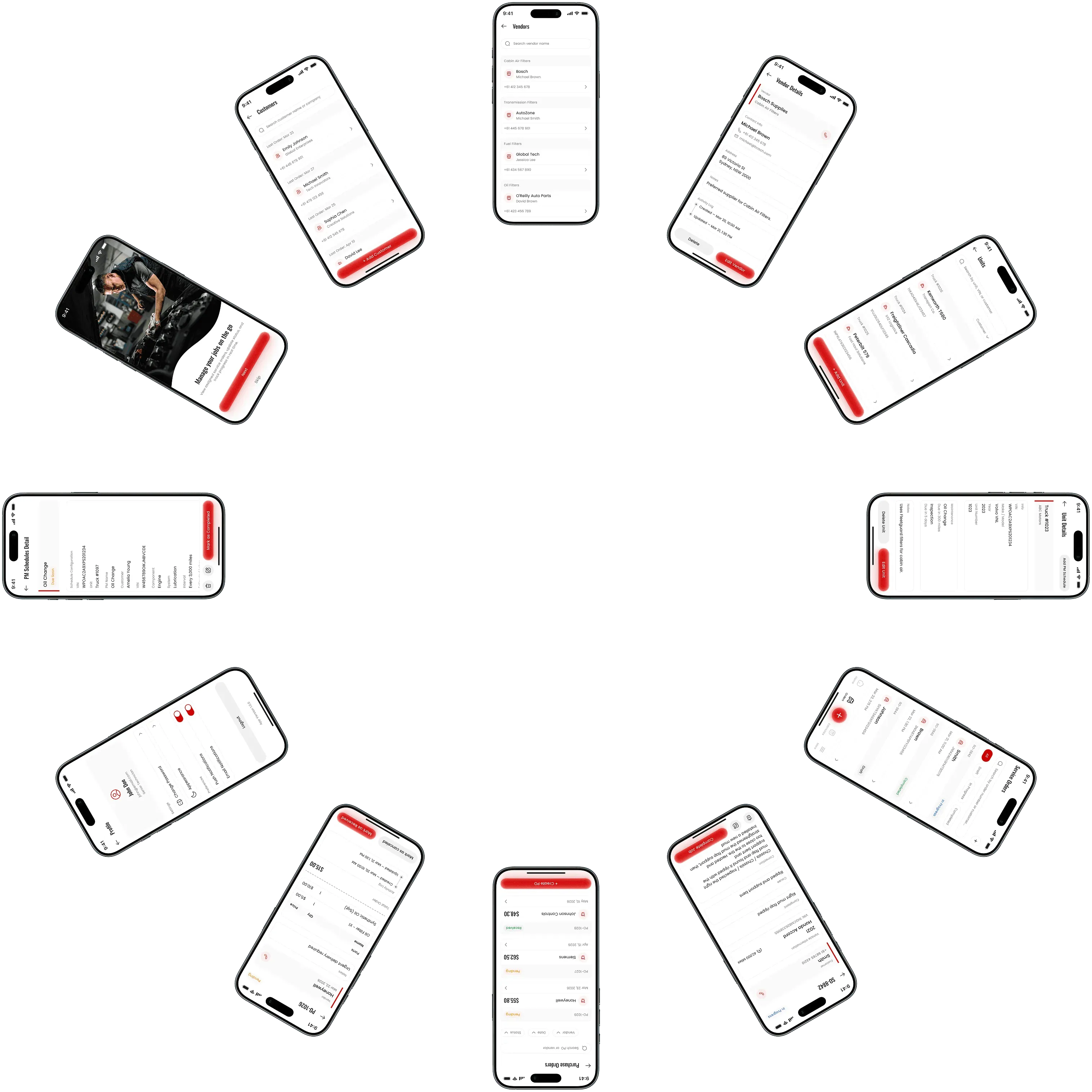 Project screenshots carousel